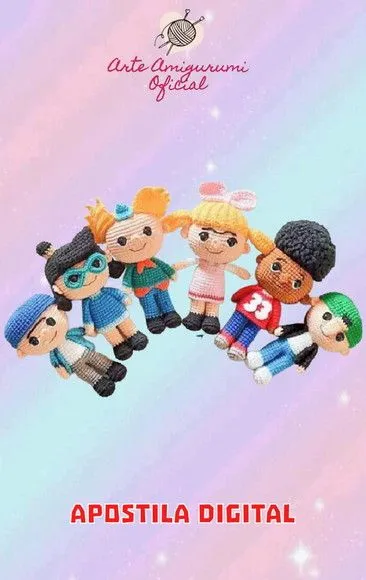 Receita Turma do Arnold Amigurumi - artesanato feito à mão por Arte Amigurumi Oficial