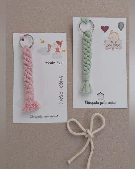 Chaveiro Fio de Malha - Maternidade - artesanato feito à mão por Innovare Studio