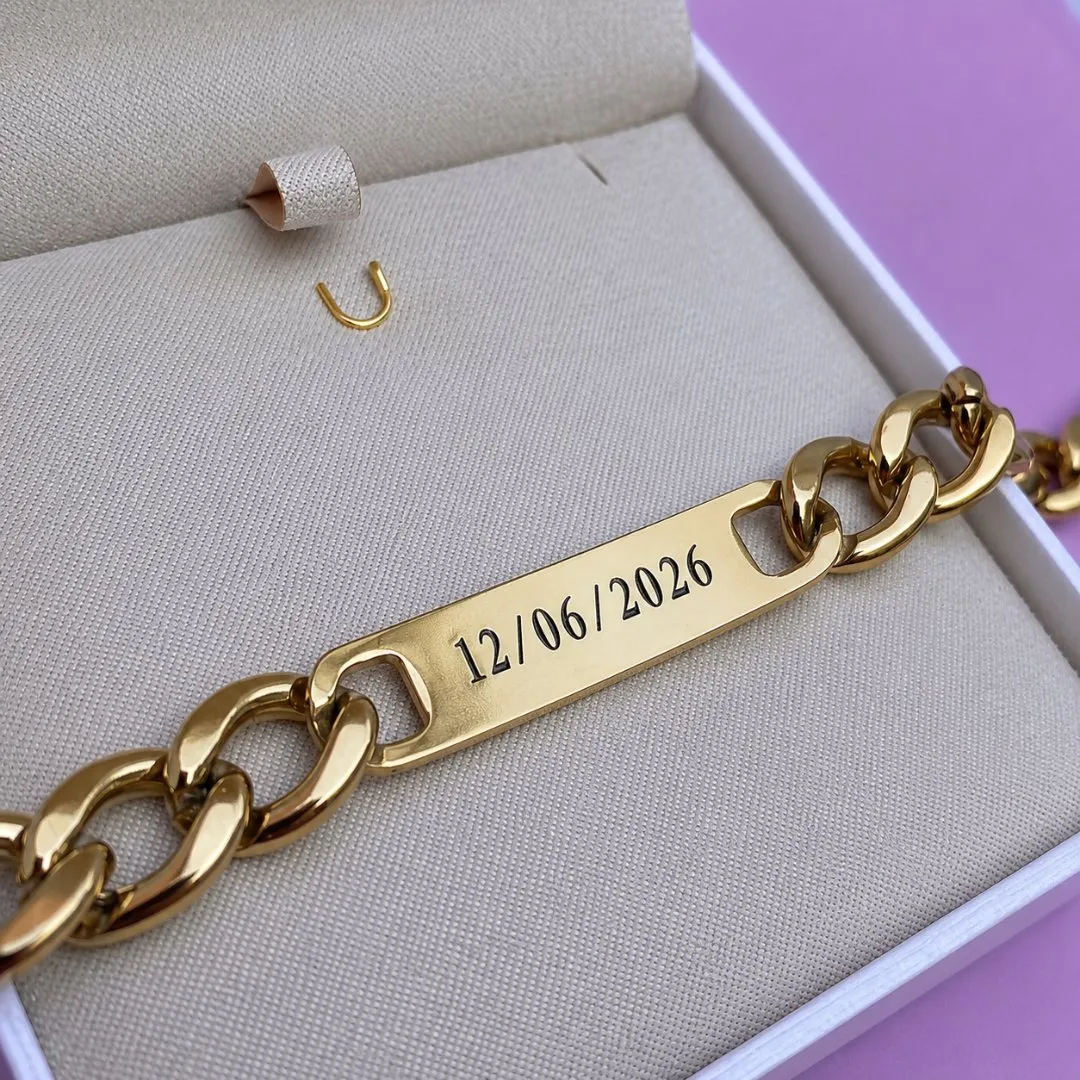 Pulseira Grumet Banhada 11mm + Personalização - foto 2