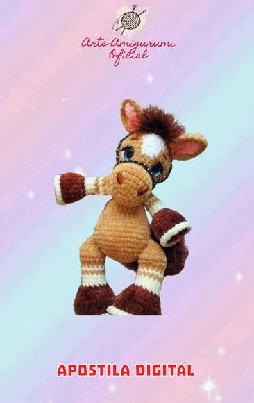 Receita Cavalinho Amigurumi - artesanato feito à mão por Arte Amigurumi Oficial