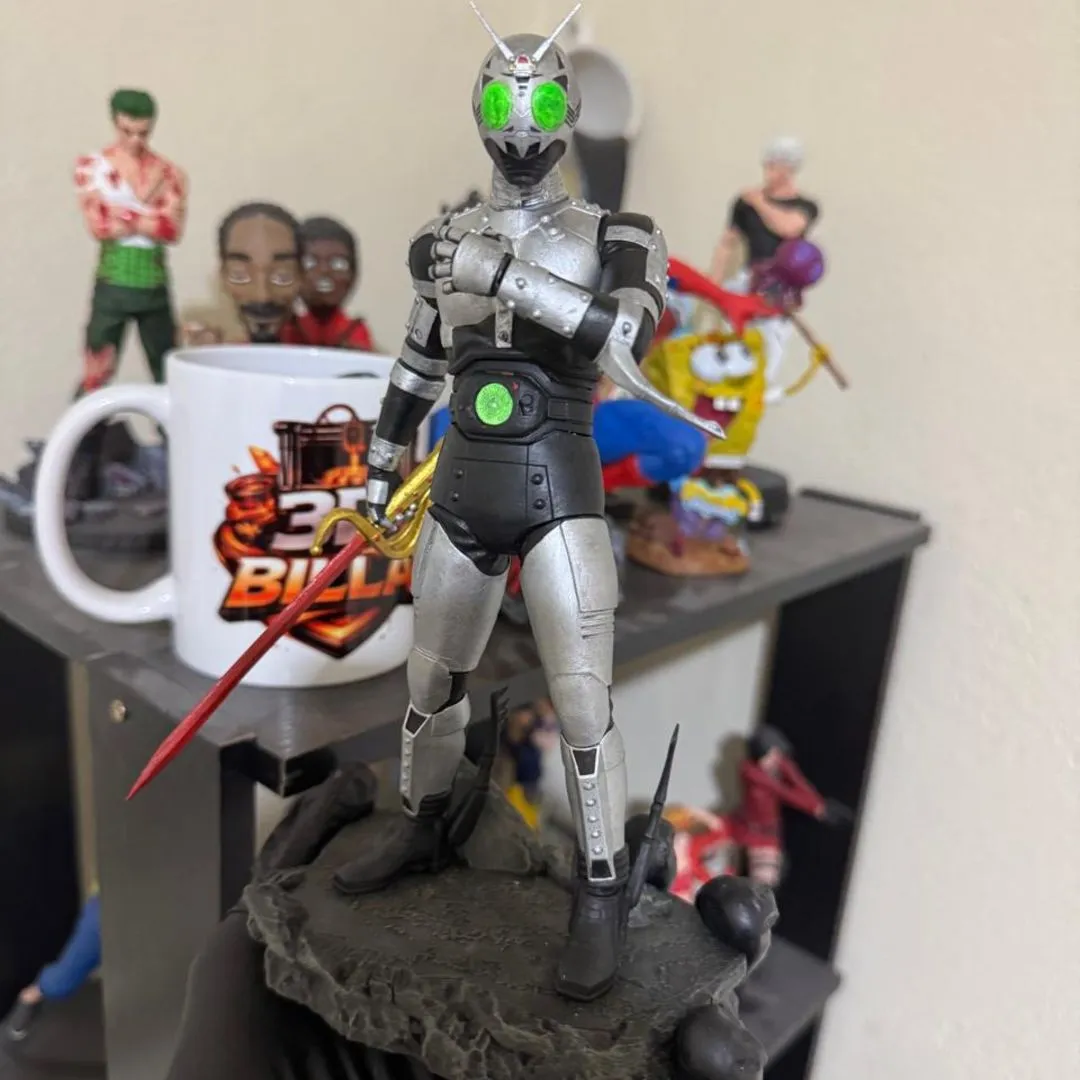 boneco shadow moon tokusatsu 20cm - artesanato feito à mão por 3D BILLA