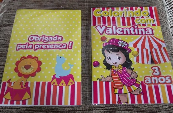 Revista Colorir Circo rosa 14x10