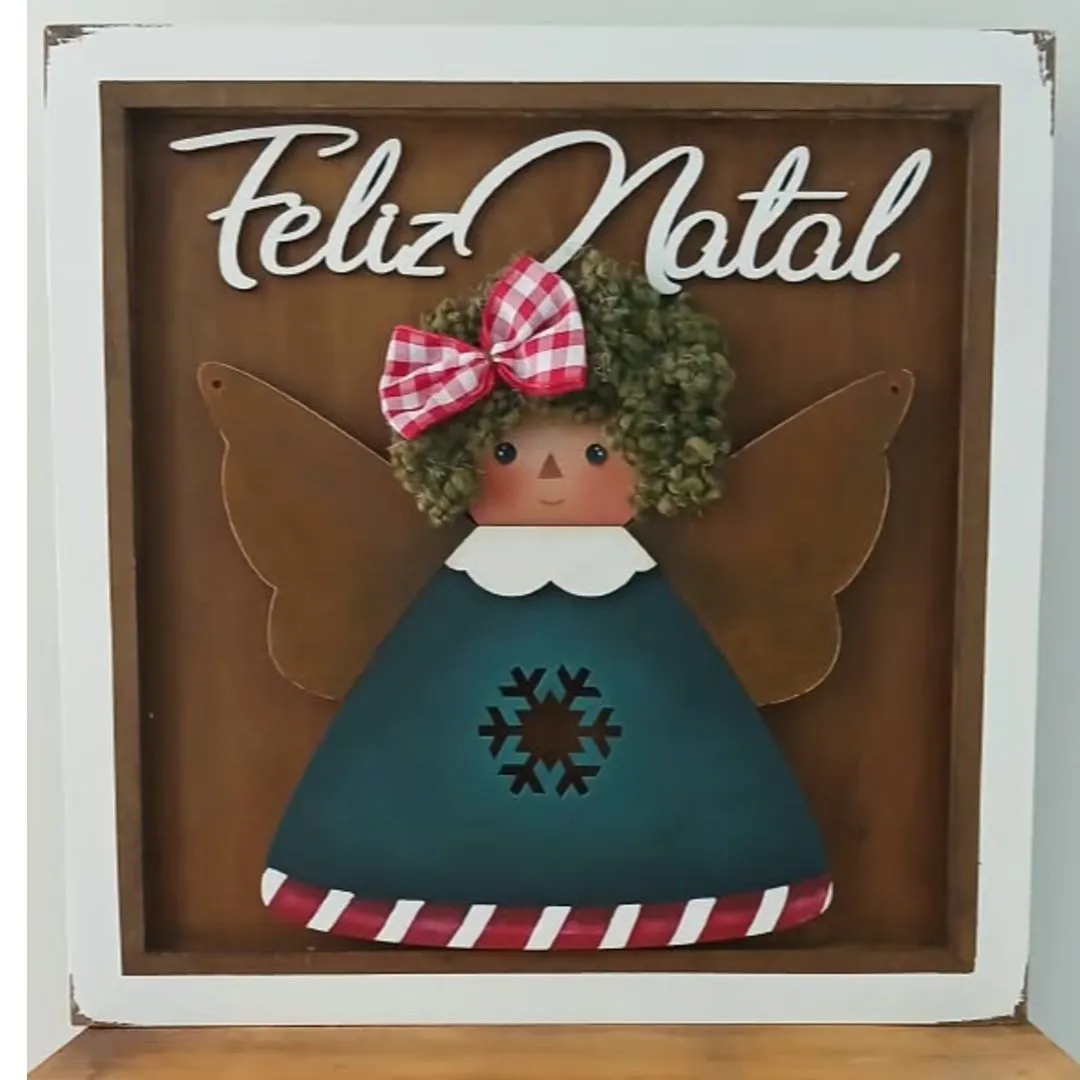Quadro ANjinha Feliz Natal - foto 4