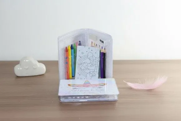 Estojinho de Pintura - Unicórnio Personalizado - artesanato feito à mão por Mi Papelaria Criativa
