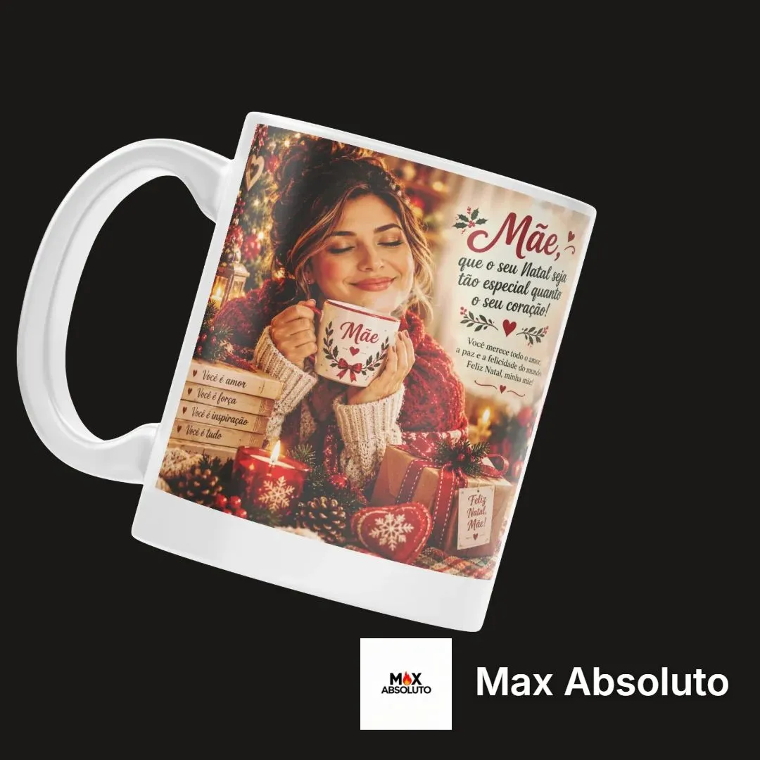 Caneca de Porcelana de Natal para Mãe – O Presente Afetuoso Perfeito - foto 4