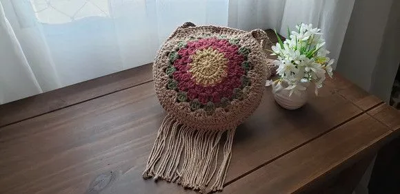 Bolsa Boho Bag (granny Crochê Quadradinho da Vovó) - foto 2