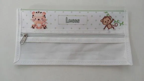 Necessaire Porta Escova de Dente - Safari - feito à mão por Innovare Studio
