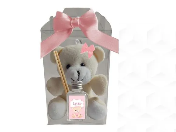 Urso+ Aromatizador Ursinha Princesa Personalizada - artesanato feito à mão por creativitybynina