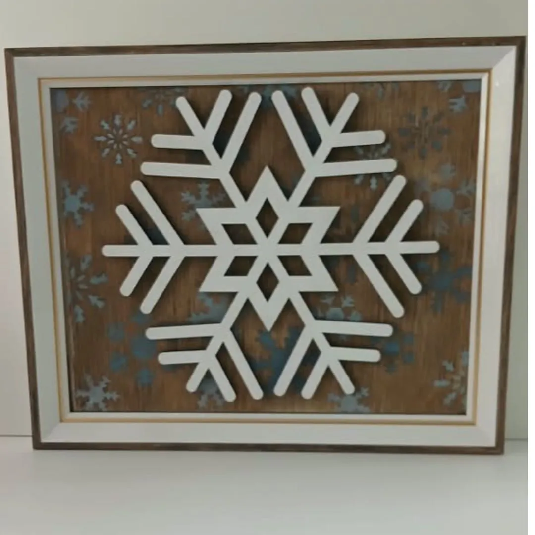 Quadro Decorativo Floco de Neve - Natal - foto 2