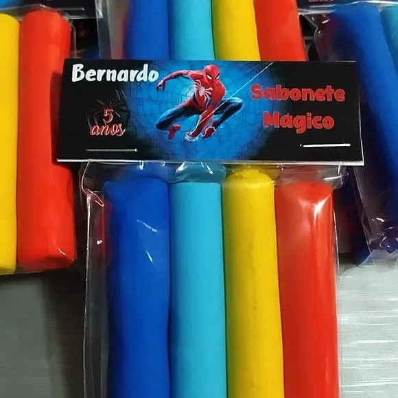 Lembrancinha Infantil Personalizada Homem Aranha - artesanato feito à mão por Juliana Biz - casa e bem estar