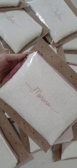 Necessaire personalizada - linho - foto 4