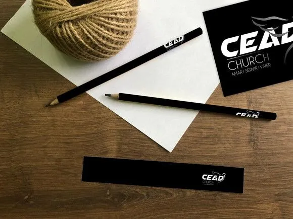 Lápis Cead Personalizado - feito à mão por Mi Papelaria Criativa