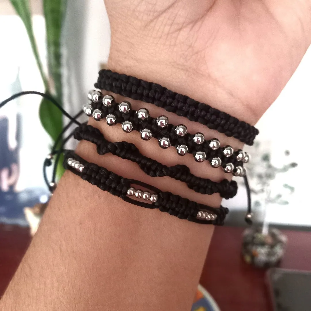 Kit pulseiras macramê 4 you