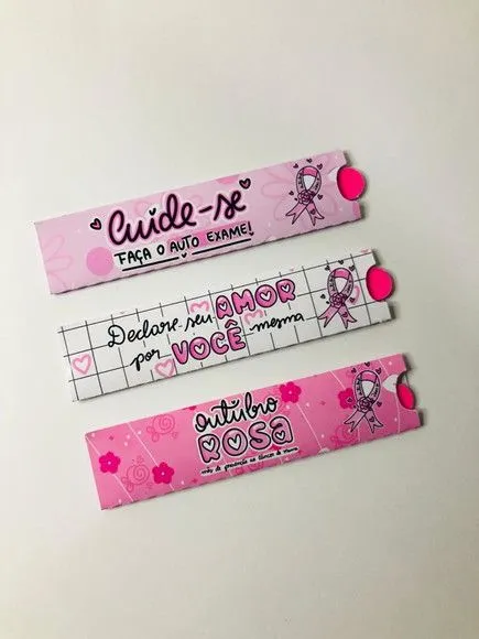Mini Lixa Personalizada Outubro Rosa - foto 2