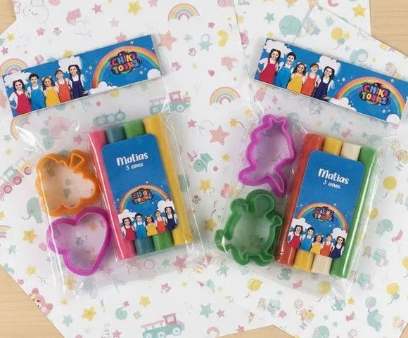 Massinha Modelar - Chiquititas Personalizada - feito à mão por Mi Papelaria Criativa