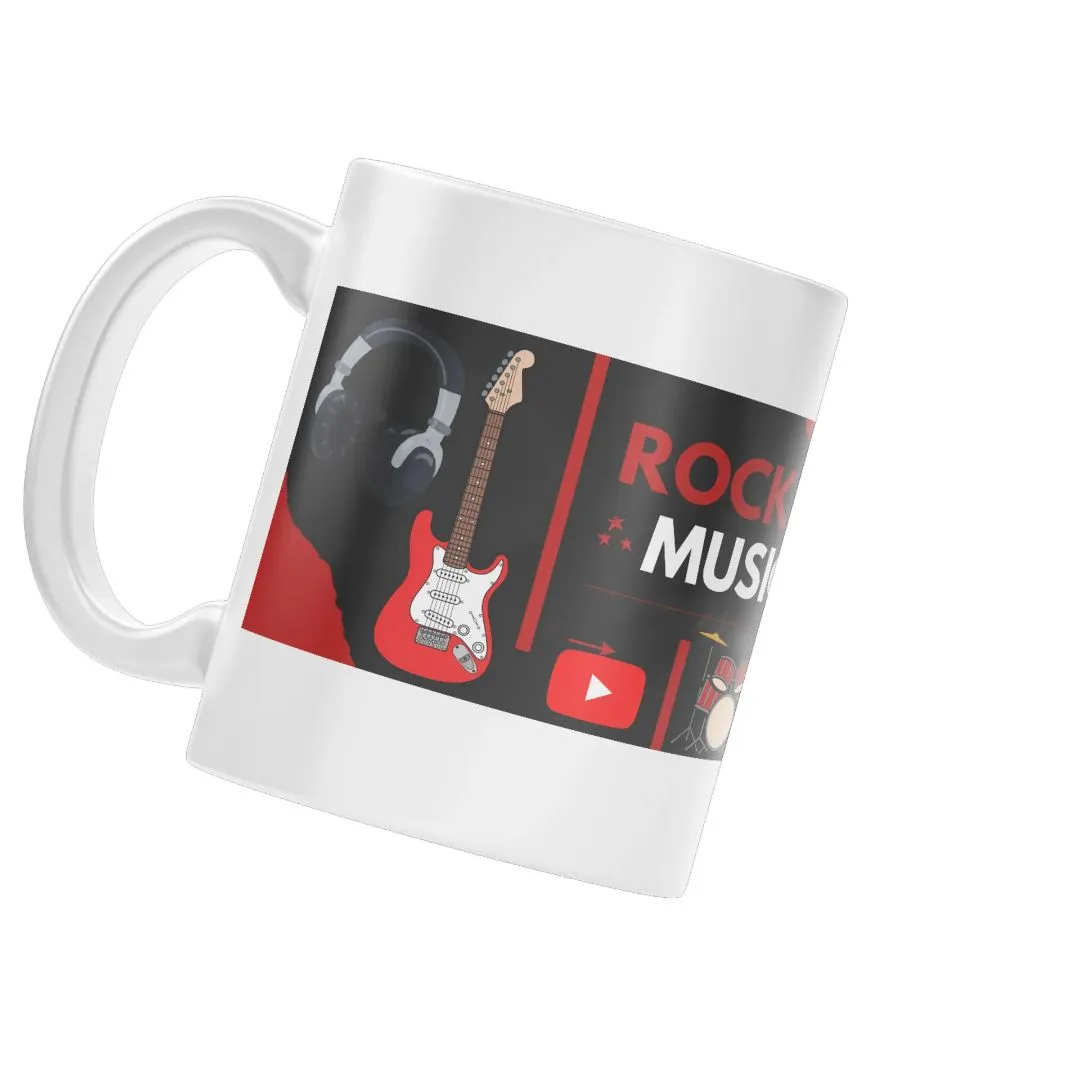 Caneca Rock Music com Guitarra e Bateria 325ml - foto 3