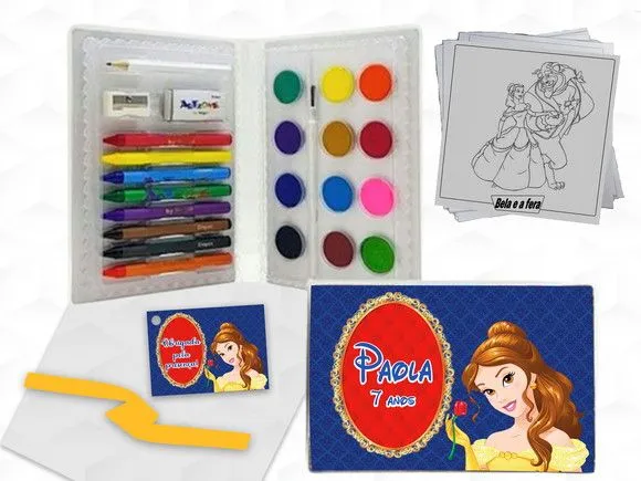 Estojo de Pintura Bela Personalizado - artesanato feito à mão por creativitybynina