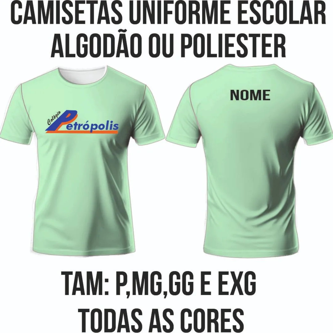 Camisetas para Uniformes de Algodão Ou Poliestes Personalizadas com o Logo da Instituição - foto 5
