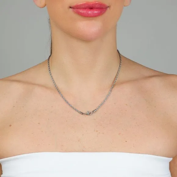 Corrente Cordão Baiano Feminina Prata 2mm 7gr 45cm - artesanato feito à mão por TM JOIAS