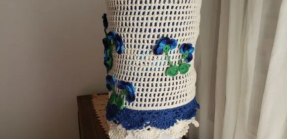 Capa para Galão de Água Mineral 20l Crochê Royal - foto 3