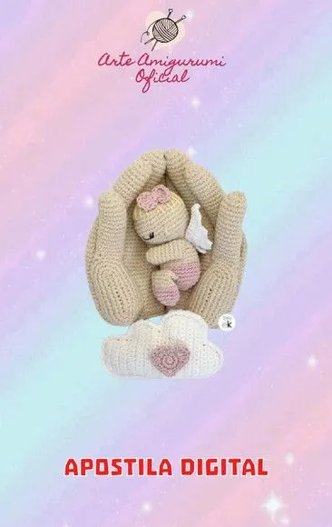 Receita Anjinho nas Mãos - Amigurumi - feito à mão por Arte Amigurumi Oficial