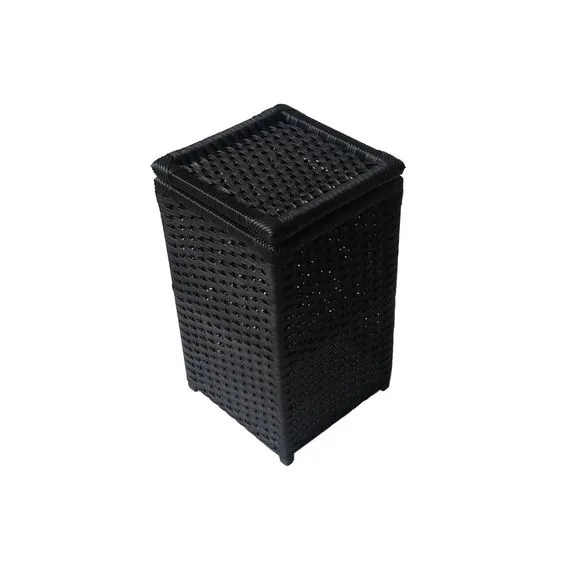 Cesto Roupa Sintético Preto 30x30x60 - foto 3