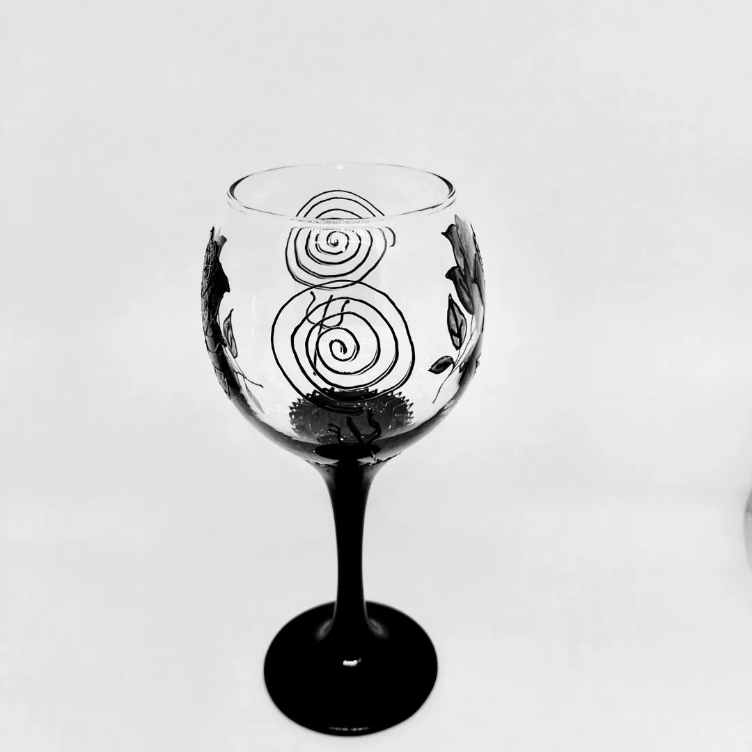 Taça Pombagira de vidro Rosa Negra - foto 4