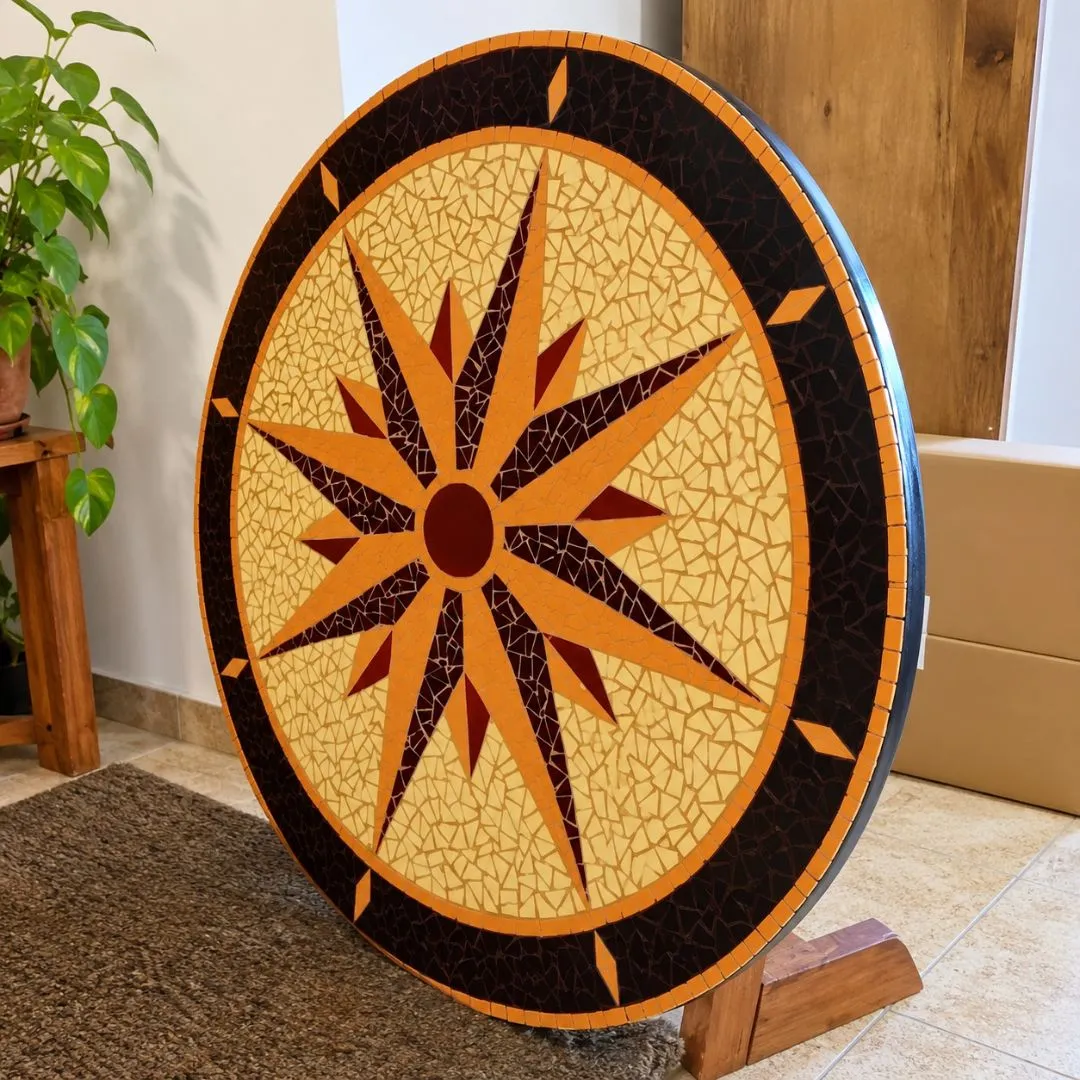 🧭 Mandala Rosa dos Ventos em Mosaico - foto 2