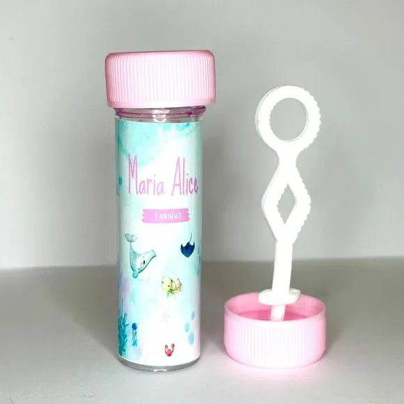 Bolinha de Sabão Fundo do Mar Personalizada - artesanato feito à mão por Mi Papelaria Criativa