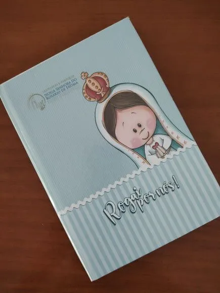 Caderno Capa Dura 1/4 Brochura 48fls Nossa Senhora de Fátima - foto 3