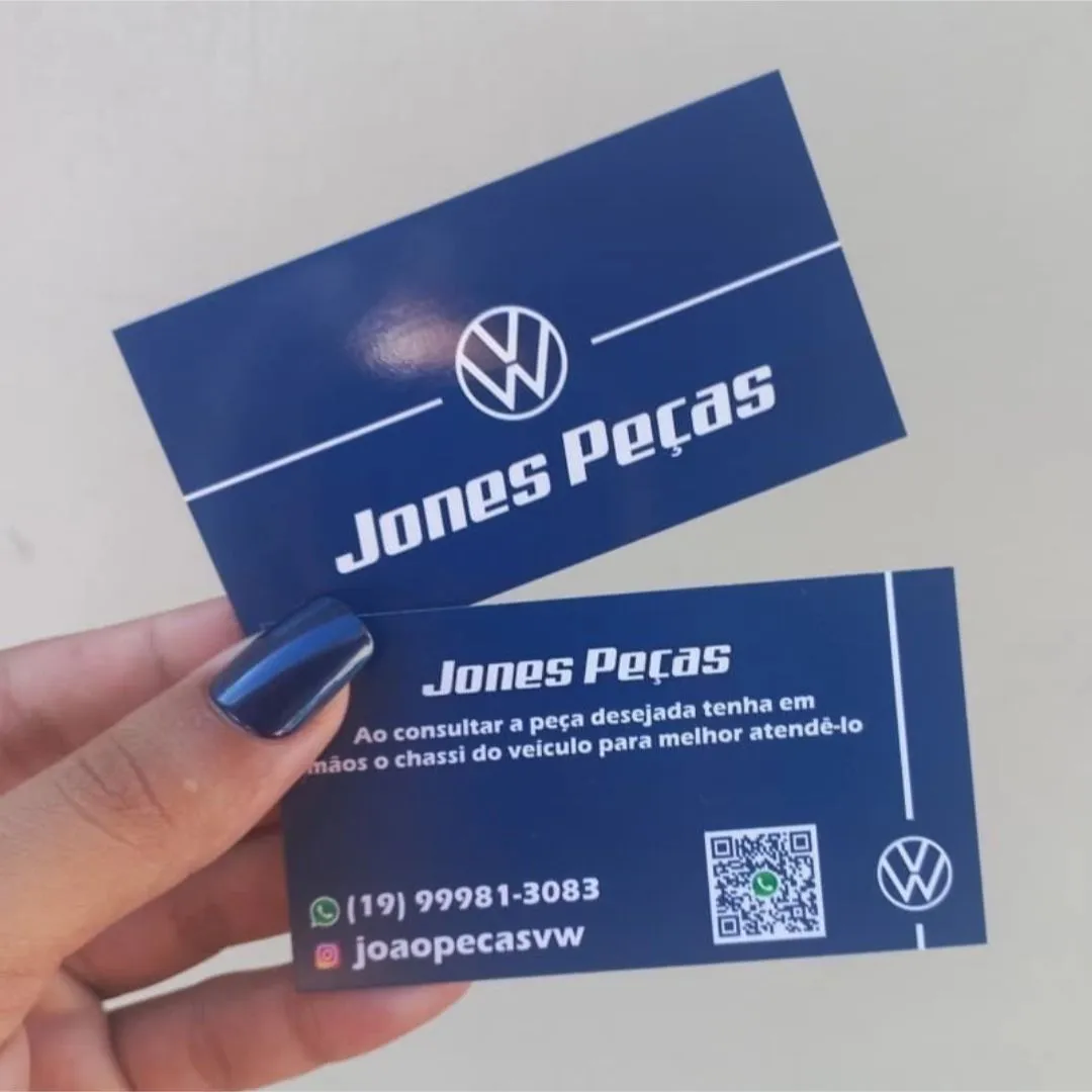 Cartões de Visita Brilhosos Papel Couchê 250g Personalizados - foto 2