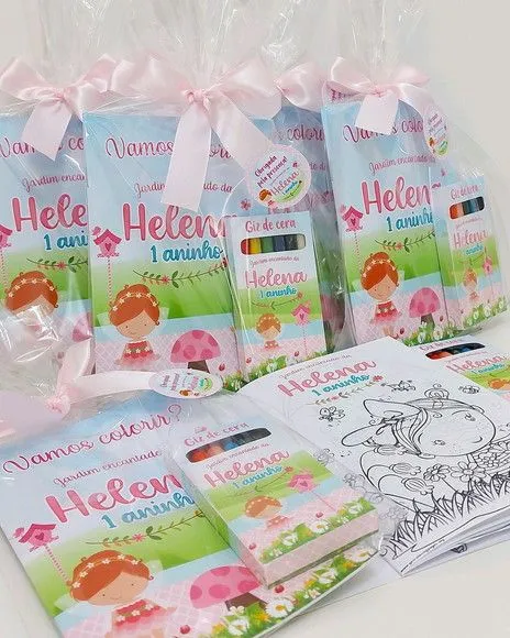 Revista Colorir Jardim Personalizada - feito à mão por Mi Papelaria Criativa
