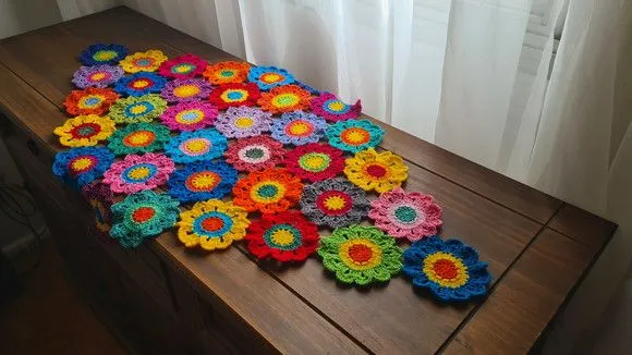 Centro de Mesa em Crochê Flor Japonesa - foto 4