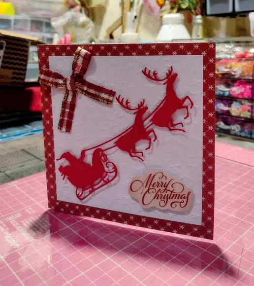 Cartão de Natal - Trenó de Papai Noel - foto 3