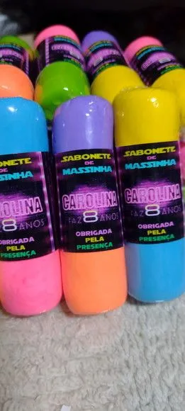 Lembrancinha Personalizada Tema Festa Sabonete Magico - foto 3