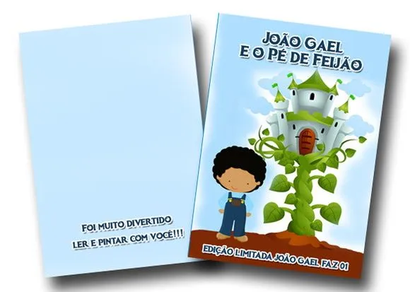 Revista colorir João pé de feijão 14x10 - artesanato de PAPCRIE