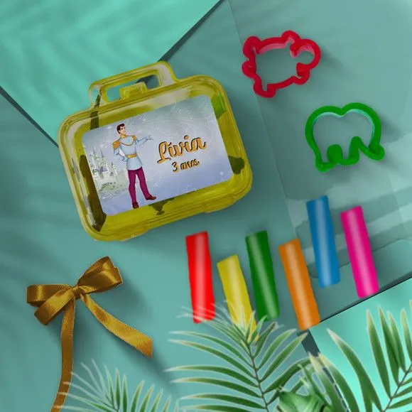 Mini Maleta - Principe Personalizada - feito à mão por Mi Papelaria Criativa