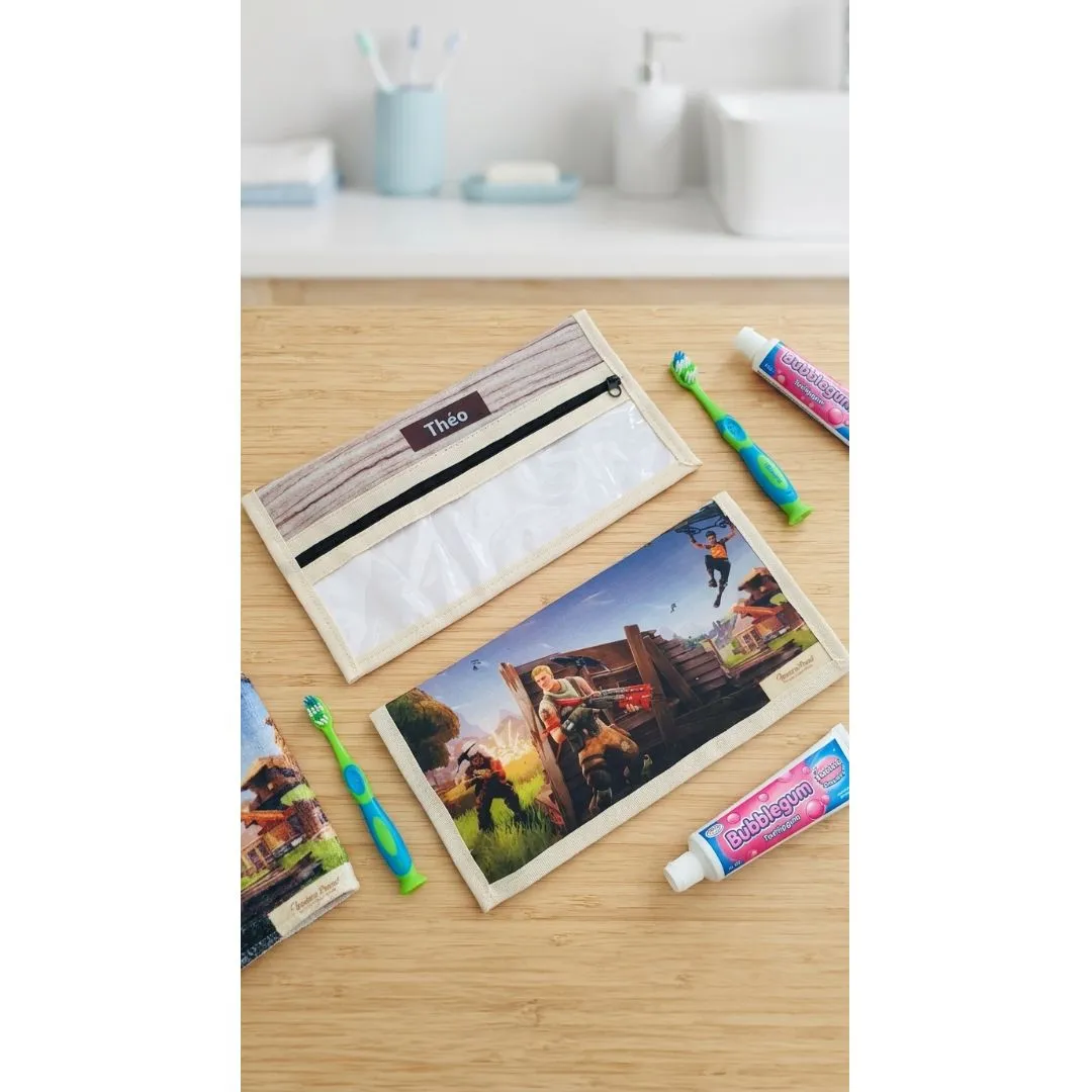 Necessaire Porta Kit de Higiene Bucal Personalizada com Visor Transparente - foto 4