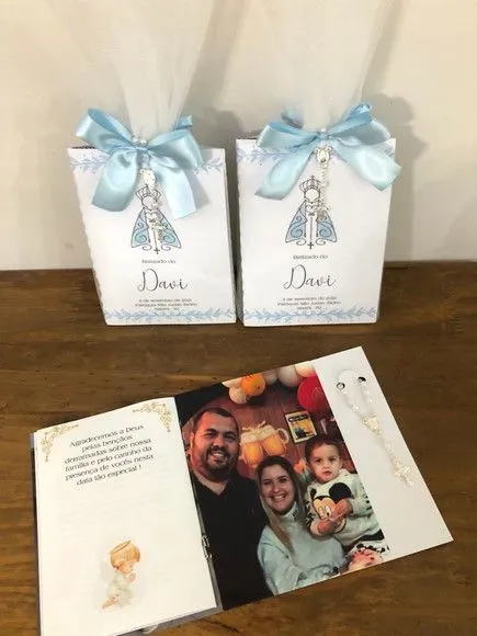 Livro de orações luxo com foto para batismo - foto 5