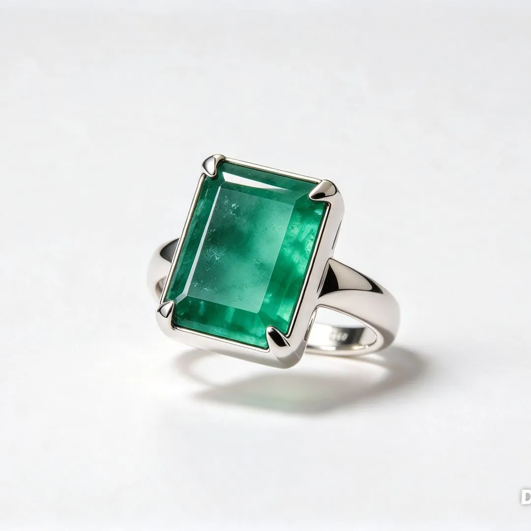 Anel de esmeralda diferenciada raridade - artesanato feito à mão por B'Natin Jewels, Arts e Gems