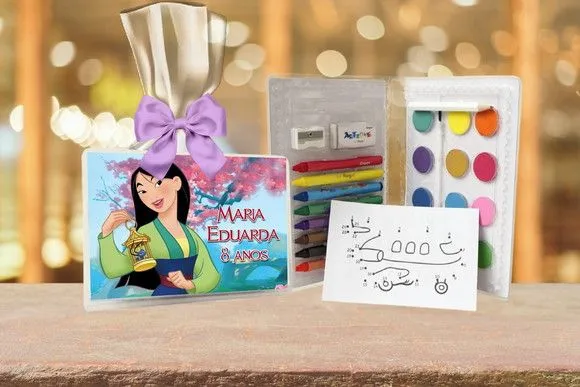 Estojo de Pintura Mulan Personalizado