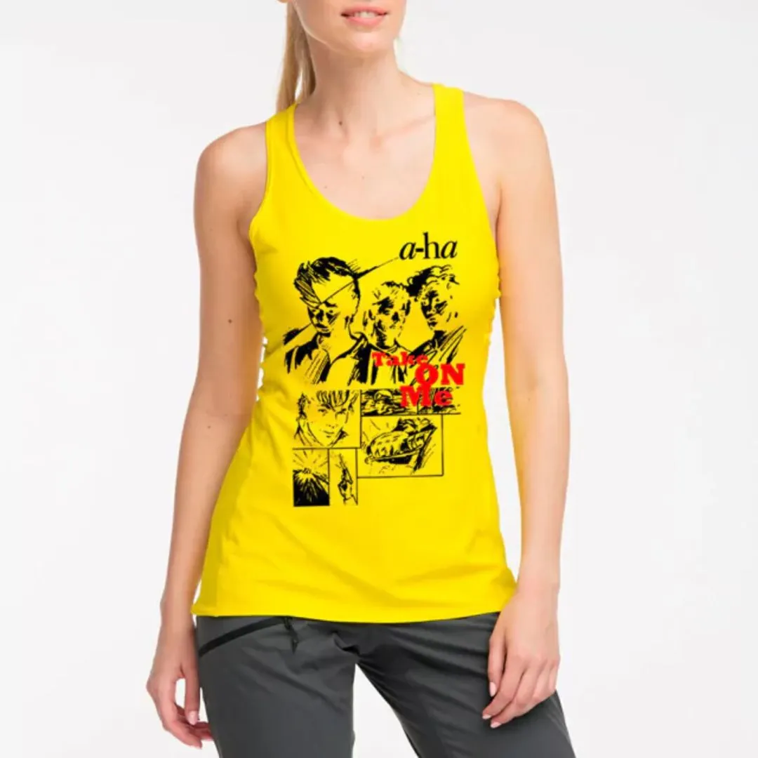 Camiseta regata a-Ha, banda rock new wave, cinthypop anos 80, estampa exclusiva tamanhos unisex - foto 5