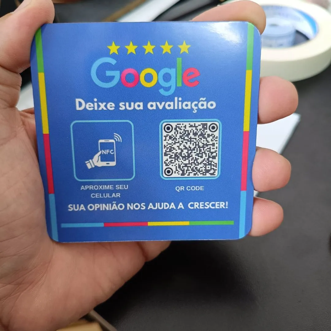 Placa Nfc + Qr Code Avaliação Google e Instagram - foto 2