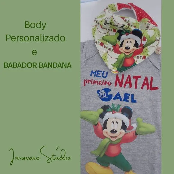 Body e babador meu primeiro natal - foto 3