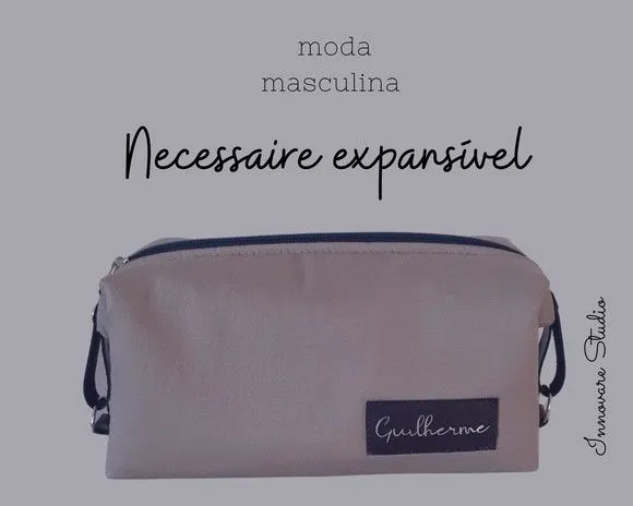 Necessaire Expansível - artesanato feito à mão por Innovare Studio