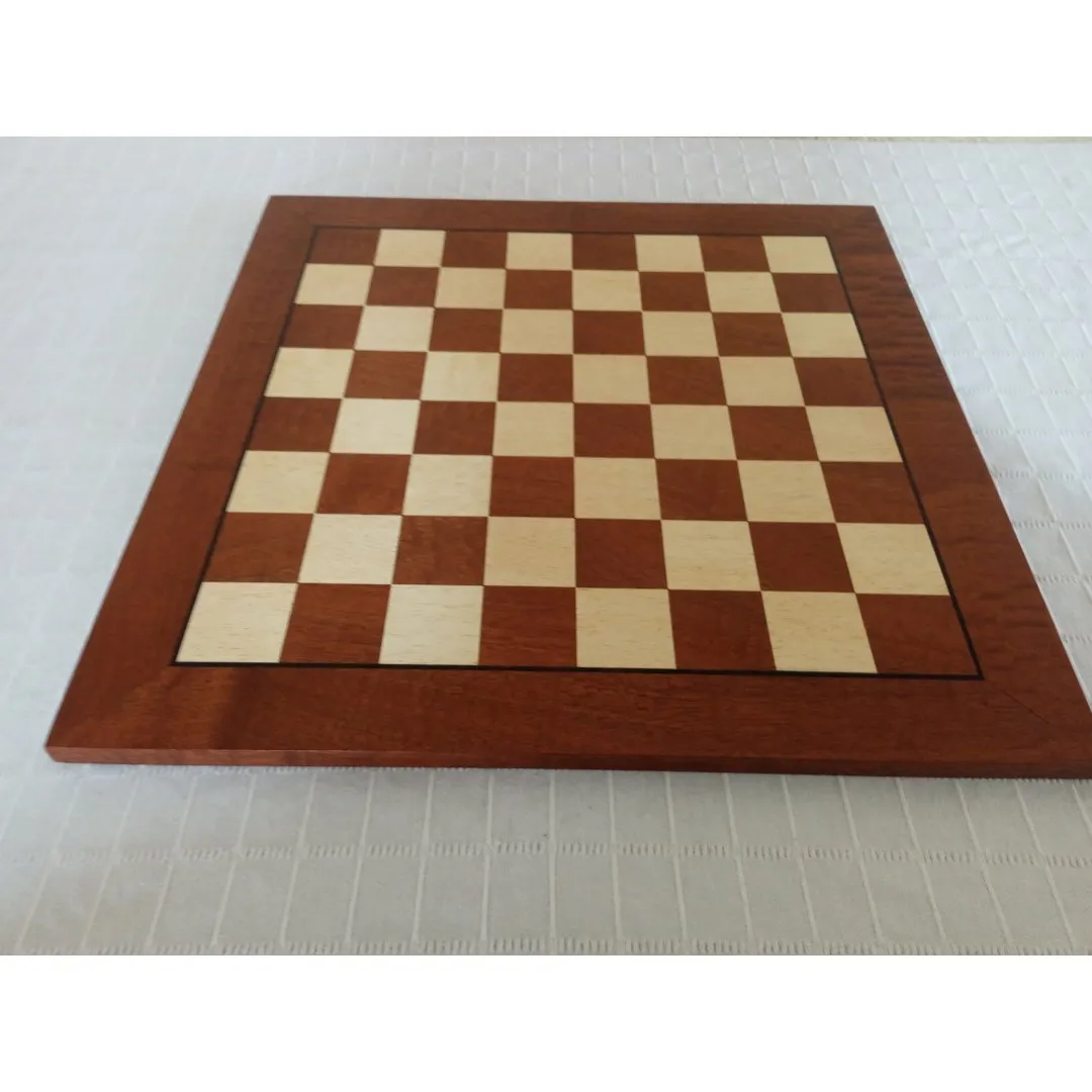 Tabuleiro de Xadrez Tradicional Sapele Pomele Grande - foto 4