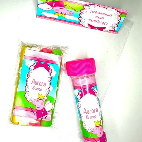 Kit Massinha + Bolha Personalizado - feito à mão por Mi Papelaria Criativa