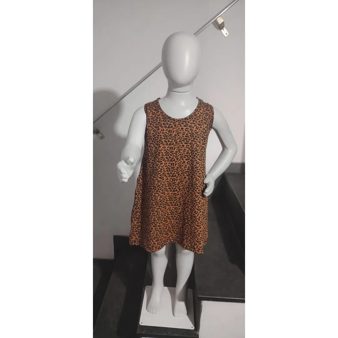 Vestido infantil, estampa animal print - artesanato de Ateliê Sonhos e Fantasia