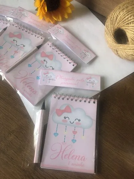 Bloquinho Chuva de Benção Personalizado. - artesanato feito à mão por creativitybynina