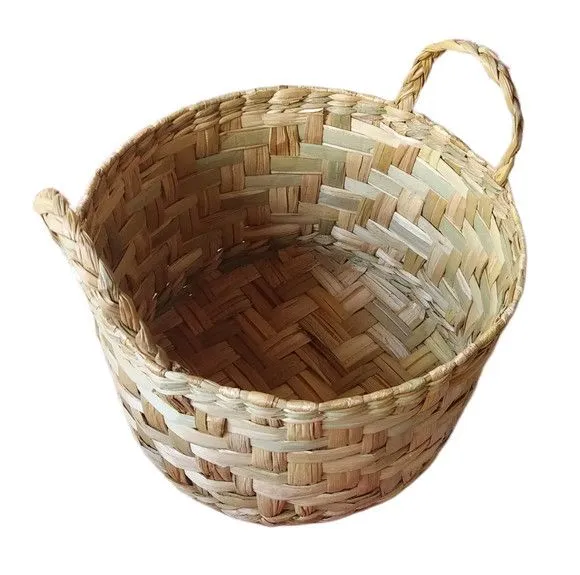 Cesto Organizador Cachipot Fruteira Taboa Redondo 30x30x18 - foto 3